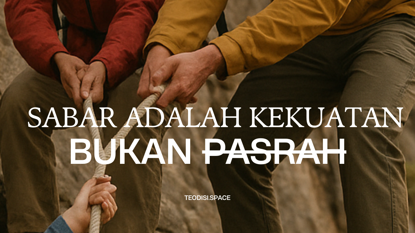 Sabar Adalah Kekuatan Bukan Pasrah