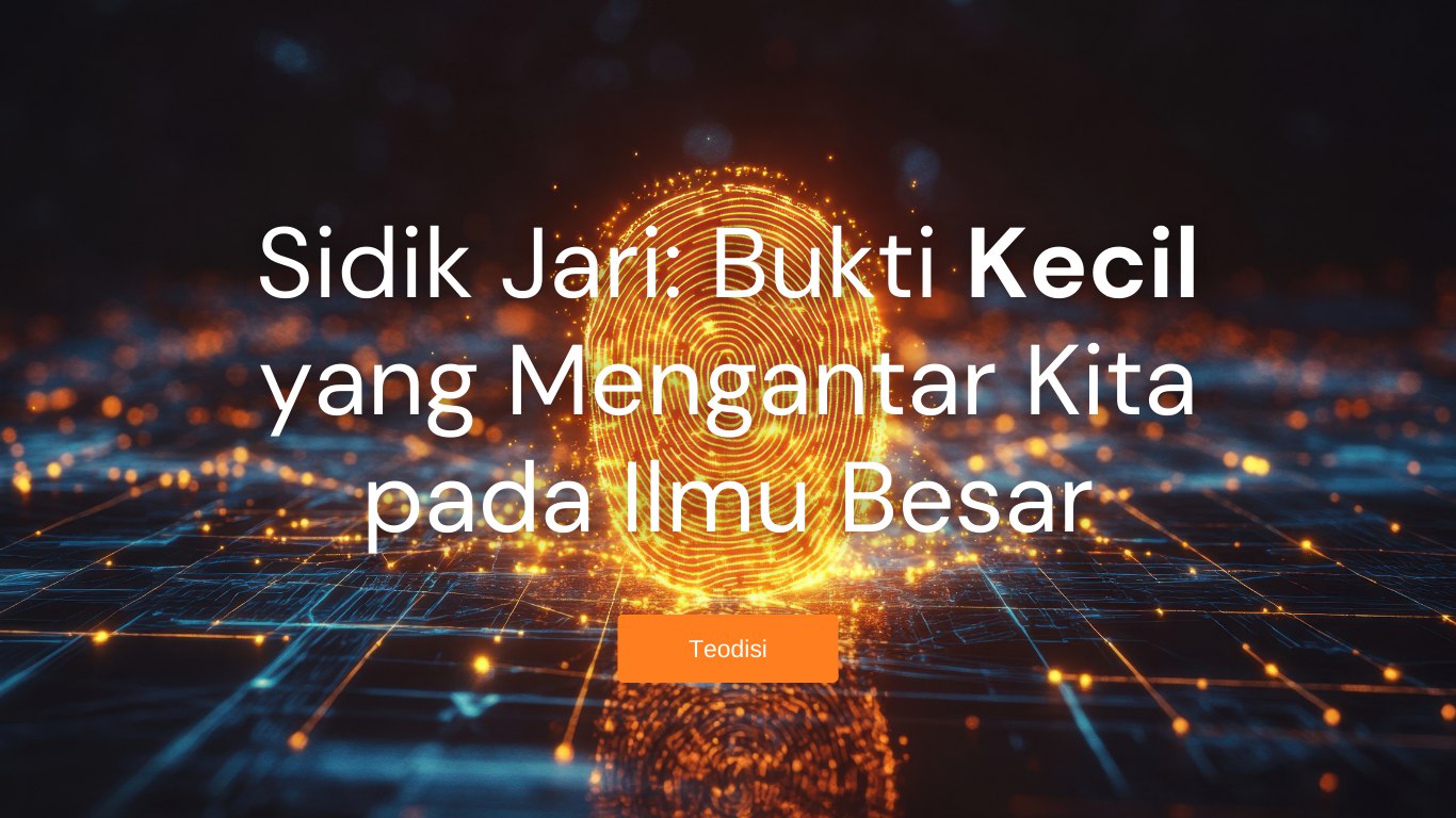 Sidik Jari: Bukti Kecil yang Mengantar Kita pada Ilmu Besar